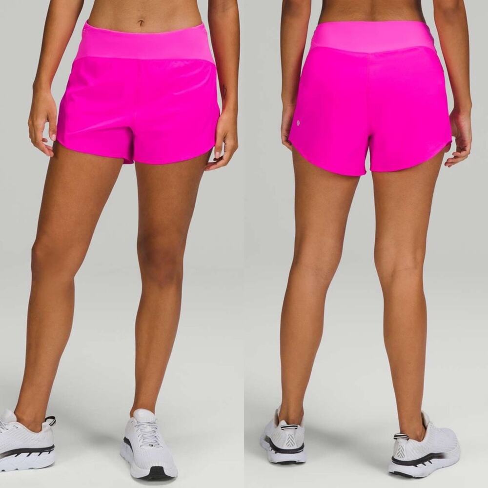 NWT Lululemon Essential Running HR Short 4” POWP SZ 14